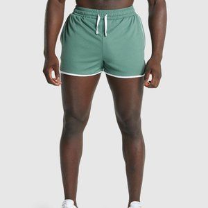 Gymshark Mens RECESS 3" QUAD SHORTS Green XL